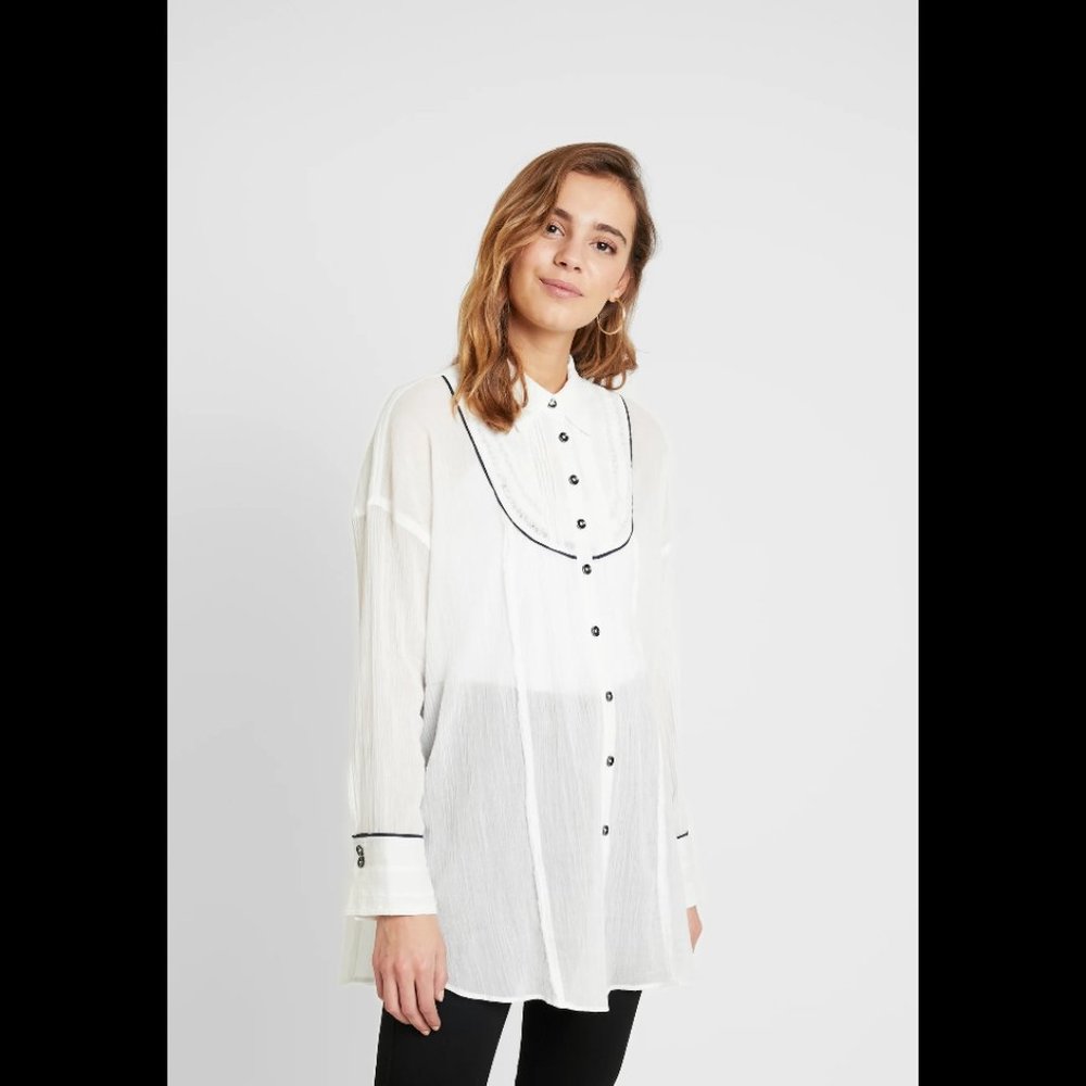 Free People We The Free Amore Amore Piped Top L